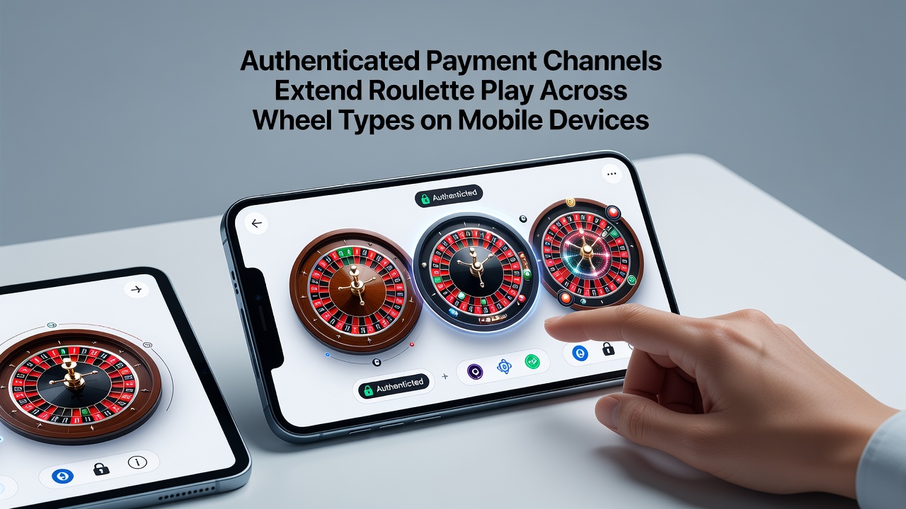Vergleich verschiedener Roulette-Radtypen auf einem mobilen Bildschirm mit Zahlungsverlauf