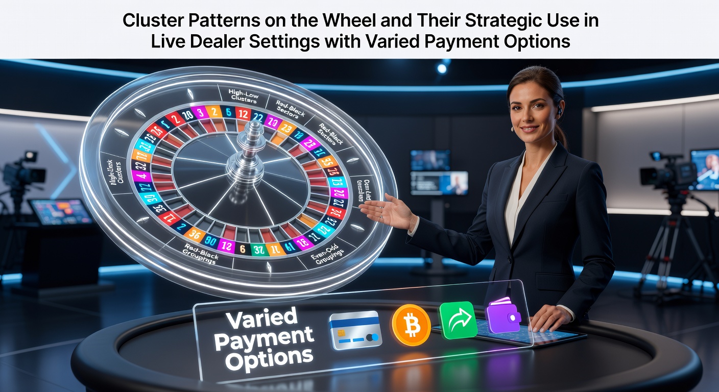 Roulette-Rad mit hervorgehobenen Cluster-Mustern und benachbarten Zahlengruppen