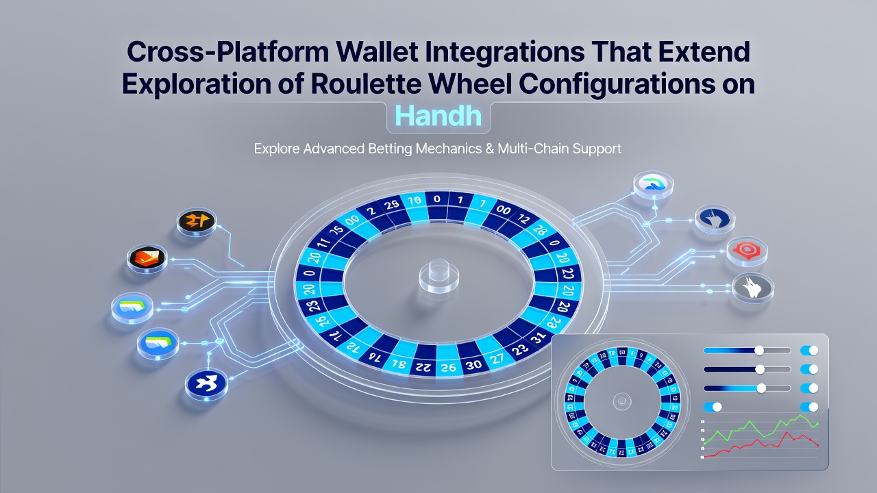 Mobile Roulette-App mit integriertem Wallet und verschiedenen Radvarianten auf Tablet und Smartphone