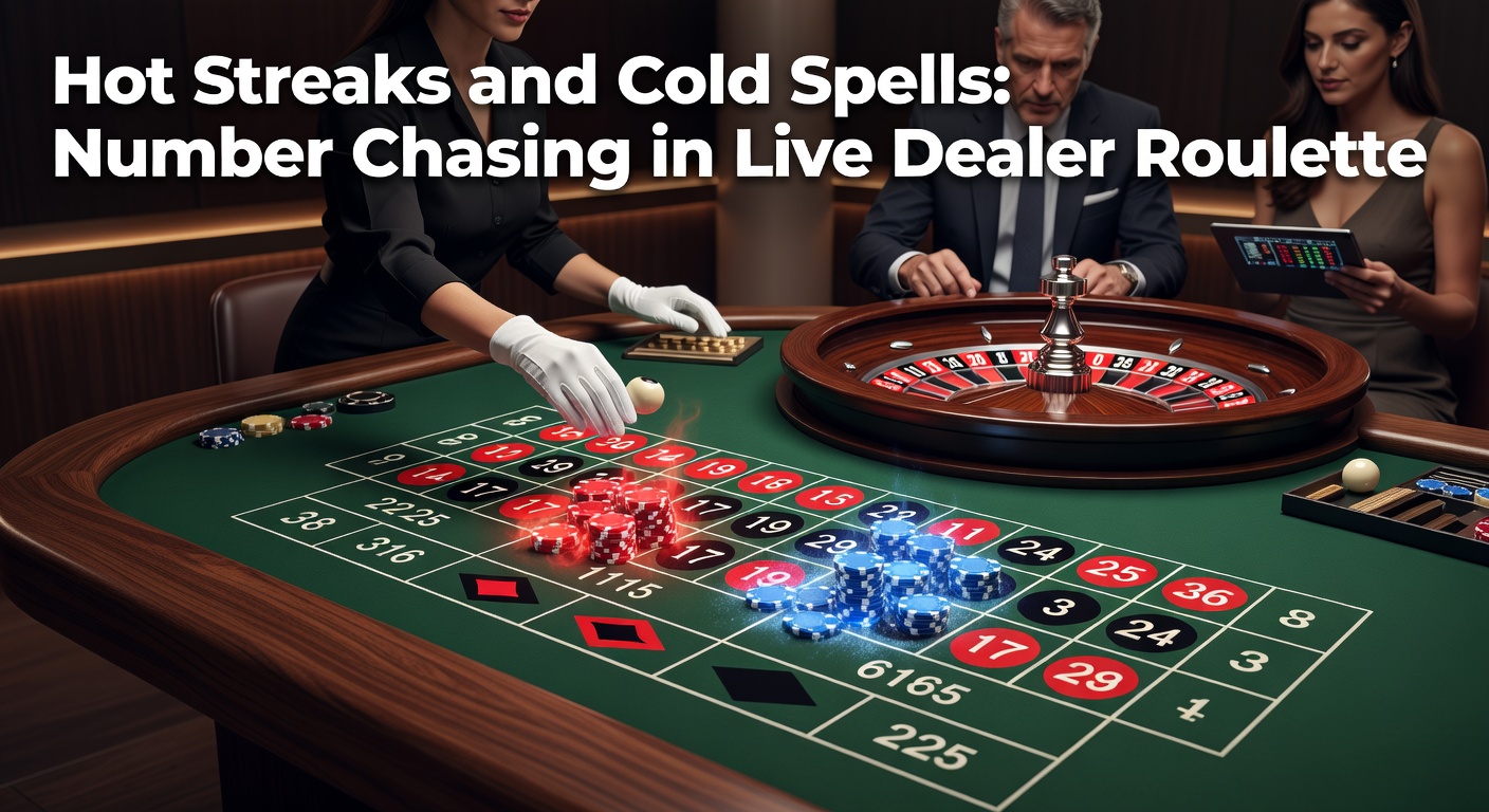 Live-Dealer-Roulette-Tisch mit rotierendem Rad und Spielern, die auf heiße Zahlen setzen