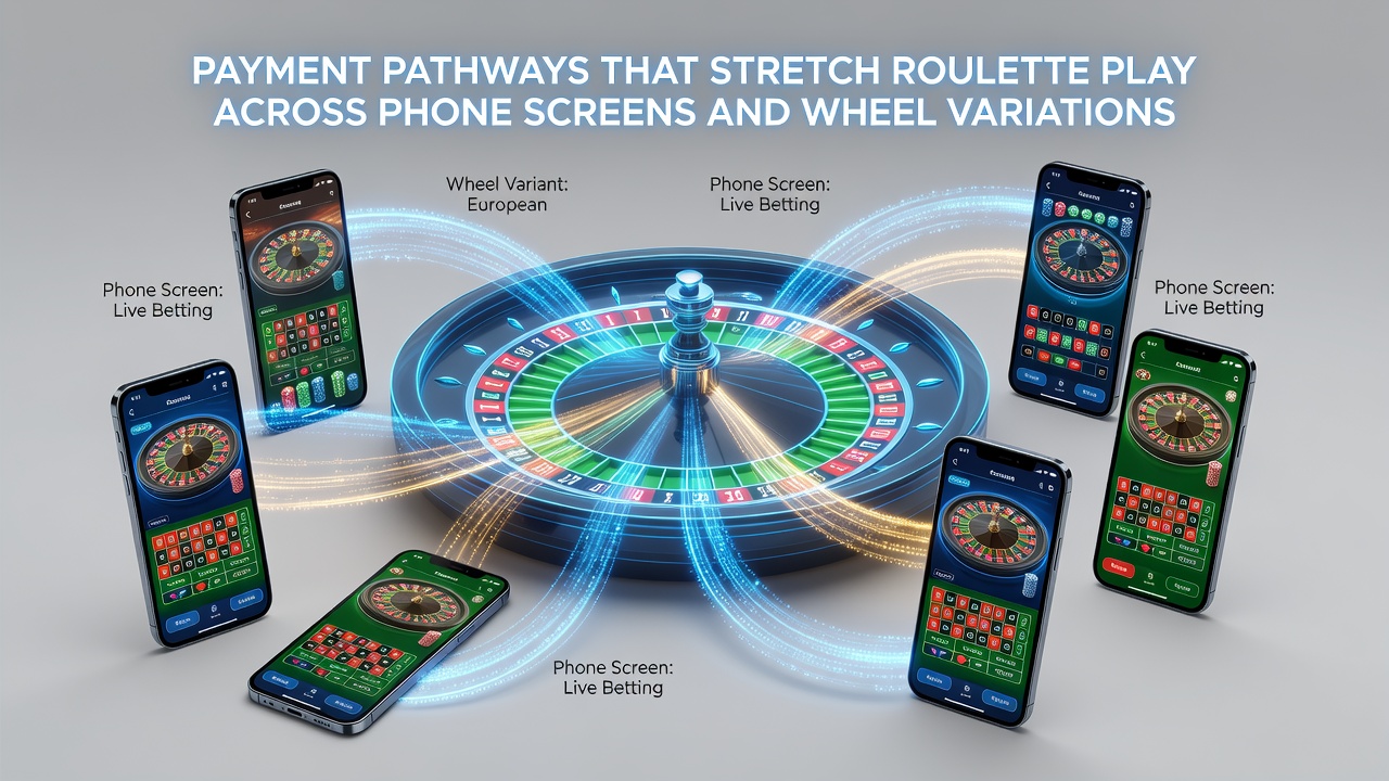 Beispiel für erweiterte Roulette-Sessions auf mobilen Geräten mit verschiedenen Radlayouts