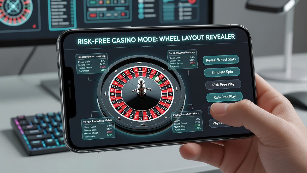 Detailansicht eines mobilen Interfaces mit hervorgehobenen Roulette-Rad-Sektoren und benachbarten Zahlen während einer Demo-Session