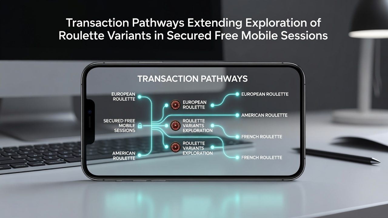 Illustration von sicheren Transaktionspfaden in mobilen Roulette-Apps mit Fokus auf Variantenexploration