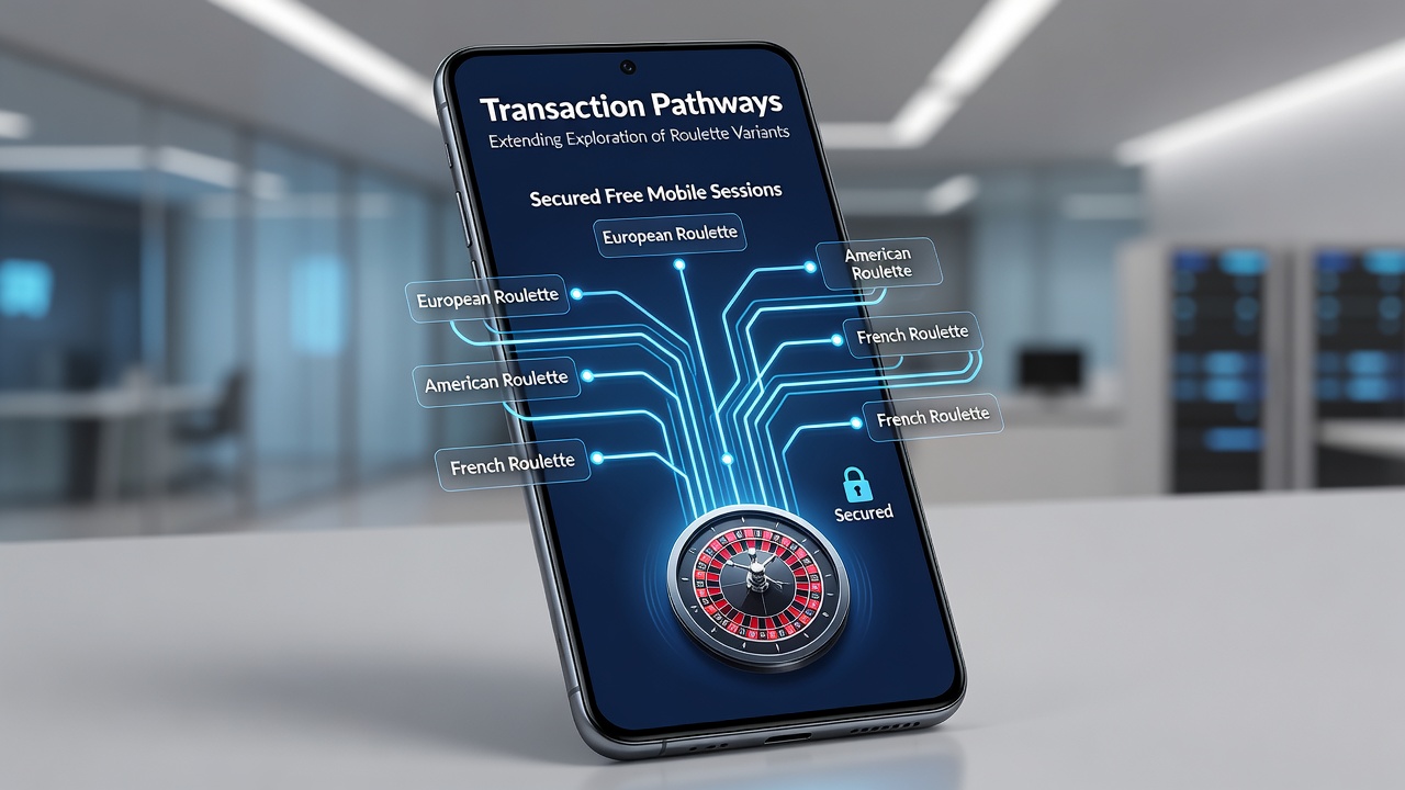 Darstellung mobiler Roulette-Sessions mit Transaktionsnetzwerken und Variantenvielfalt